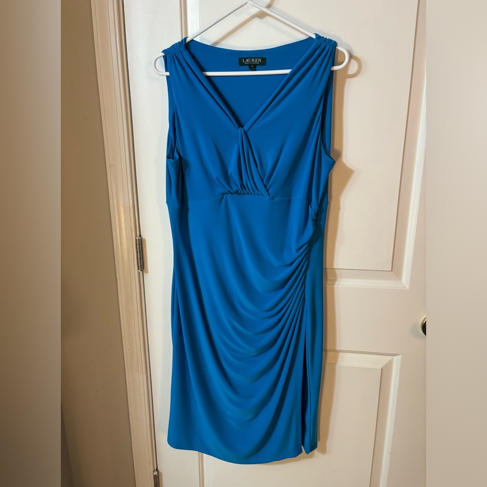 Blue dress midi